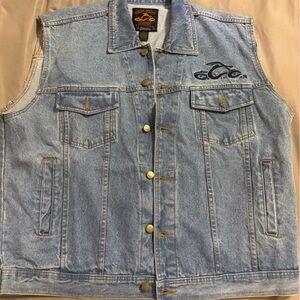 Orange County Choppers Denim Vest Cutoff — XL (Oversized) Vintage
